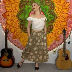 Vintage floral skirt